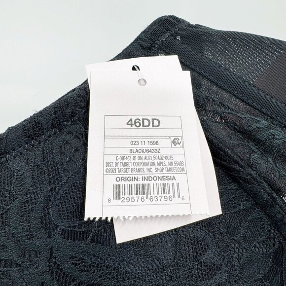 NEW Auden Sublime Lace Plunge Push Up Bra - Black - Picture 12 of 15